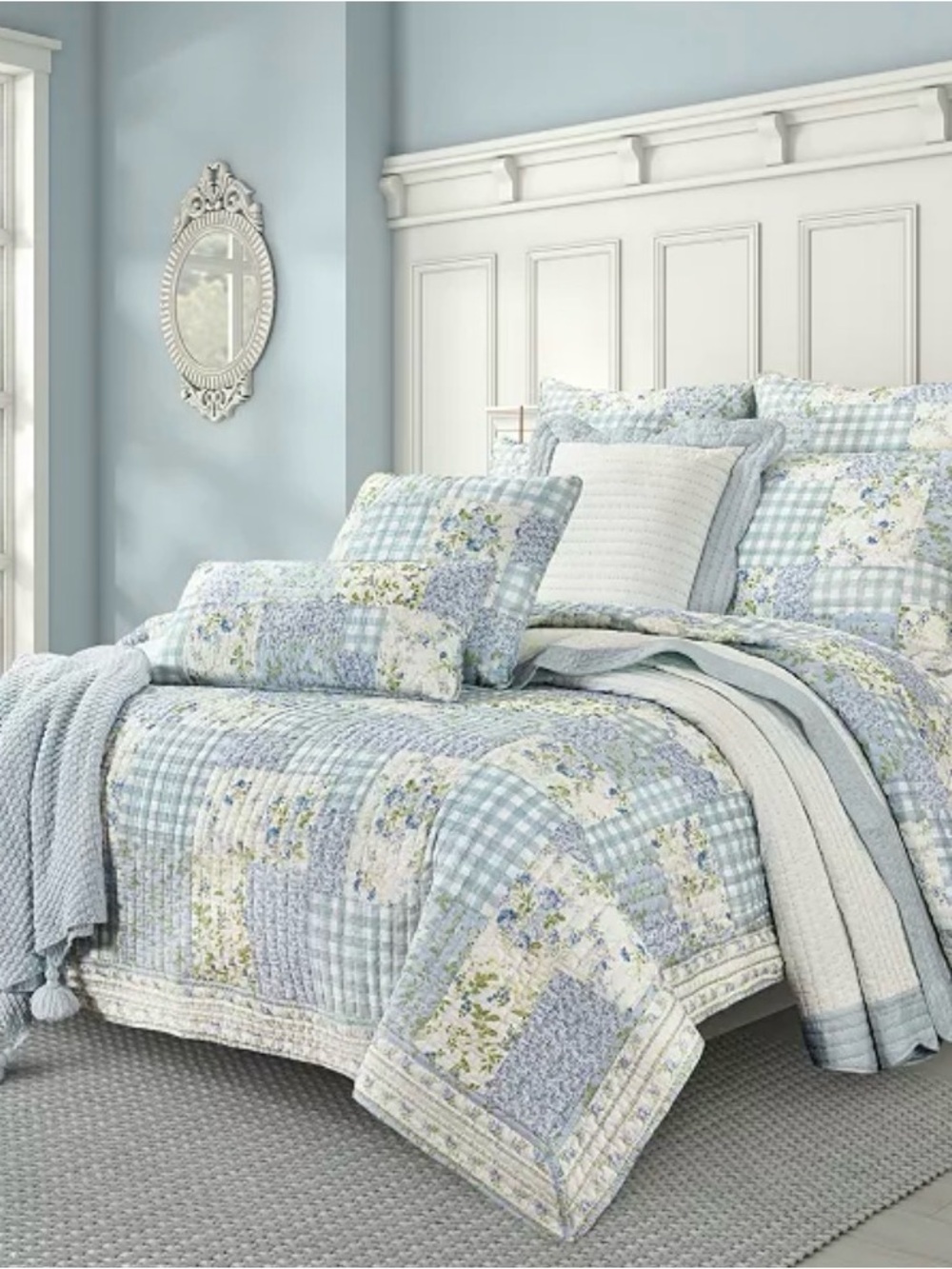 Piper & Wright Karalena Cotton Quilt, Full/Queen 90x90in